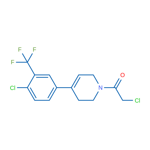 2-Chloro-1-(4-(4-chloro-3-(trifluoromethyl)phenyl)-5,6-dihydropyridin-1(2H)-yl)ethanone 1g
