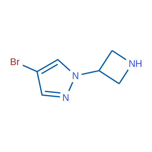 1-(Azetidin-3-yl)-4-bromo-1H-pyrazole 250mg