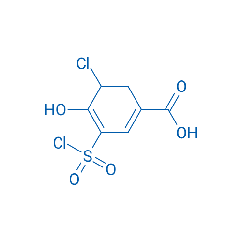 3-Chloro-5-(chlorosulfonyl)-4-hydroxybenzoic acid 5g