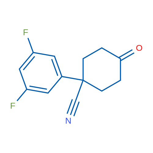 1-(3,5-Difluorophenyl)-4-oxocyclohexanecarbonitrile 1g