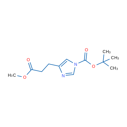 tert-Butyl 4-(3-methoxy-3-oxopropyl)-1H-imidazole-1-carboxylate 1g