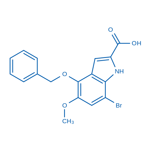 4-(Benzyloxy)-7-bromo-5-methoxy-1h-indole-2-carboxylic acid 5g