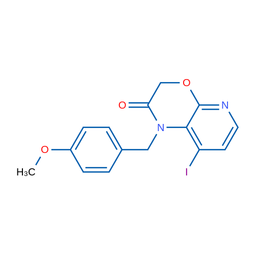 8-Iodo-1-(4-methoxybenzyl)-1H-pyrido[2,3-b][1,4]oxazin-2(3H)-one 1g