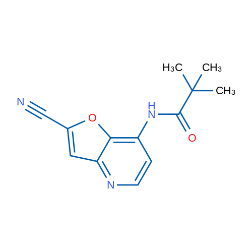 N-(2-Cyanofuro[3,2-b]pyridin-7-yl)pivalamide 1g