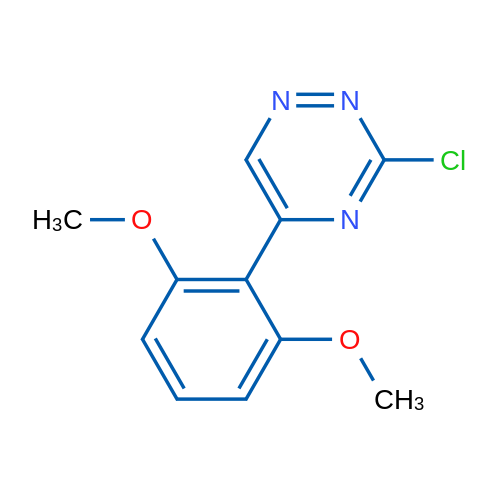3-Chloro-5-(2,6-dimethoxyphenyl)-1,2,4-triazine 1g