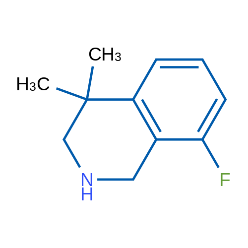 8-Fluoro-4,4-dimethyl-1,2,3,4-tetrahydroisoquinoline 1g