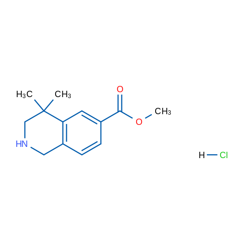 Methyl 4,4-dimethyl-1,2,3,4-tetrahydroisoquinoline-6-carboxylate hydrochloride 1g