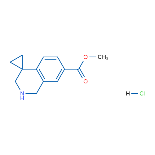 Methyl 2',3'-dihydro-1'H-spiro[cyclopropane-1,4'-isoquinoline]-7'-carboxylate hydrochloride 1g