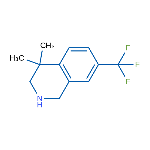 4,4-Dimethyl-7-(trifluoromethyl)-1,2,3,4-tetrahydroisoquinoline 1g
