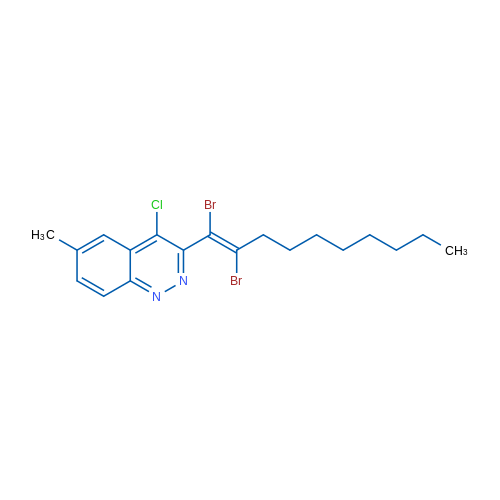(E)-4-Chloro-3-(1,2-dibromodec-1-en-1-yl)-6-methylcinnoline 1g