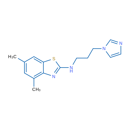 N-[3-(1H-imidazol-1-yl)propyl]-4,6-dimethyl-1,3-benzothiazol-2-amine 250mg