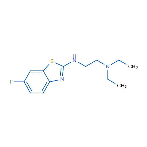 N,N-diethyl-N'-(6-fluoro-1,3-benzothiazol-2-yl)ethane-1,2-diamine 5g