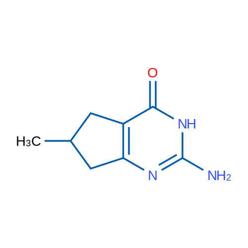 2-Amino-6-methyl-6,7-dihydro-3H-cyclopenta[d]pyrimidin-4(5H)-one 1g