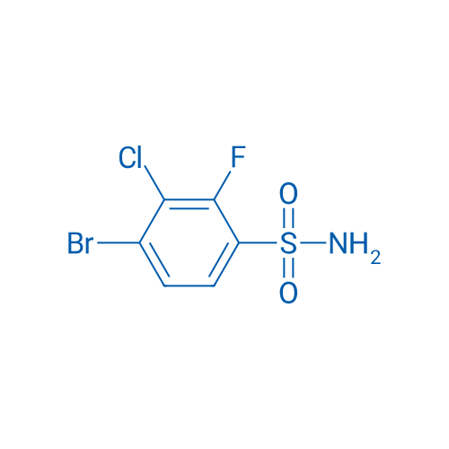 4-Bromo-3-chloro-2-fluorobenzenesulfonamide 250mg