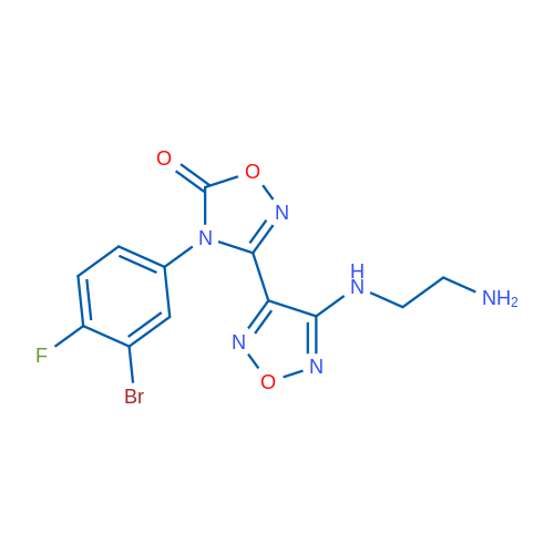 3-(4-((2-Aminoethyl)amino)-1,2,5-oxadiazol-3-yl)-4-(3-bromo-4-fluorophenyl)-1,2,4-oxadiazol-5(4H)-one 1g