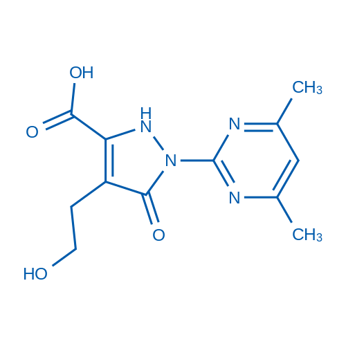 1-(4,6-Dimethylpyrimidin-2-yl)-4-(2-hydroxyethyl)-5-oxo-2,5-dihydro-1H-pyrazole-3-carboxylic acid 1g