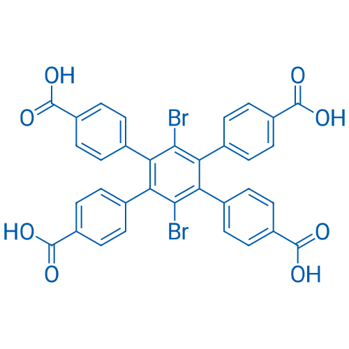 3',6'-Dibromo-4',5'-bis(4-carboxyphenyl)-[1,1':2',1''-terphenyl]-4,4''-dicarboxylic acid 250mg