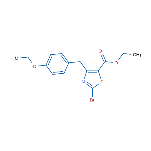 Ethyl 2-bromo-4-(4-ethoxybenzyl)thiazole-5-carboxylate 1g