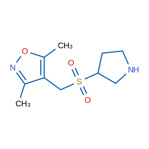 3,5-DImethyl-4-((pyrrolidin-3-ylsulfonyl)methyl)isoxazole 250mg