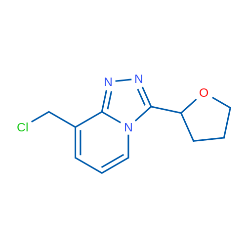 8-(CHloromethyl)-3-(tetrahydrofuran-2-yl)-[1,2,4]triazolo[4,3-a]pyridine 250mg