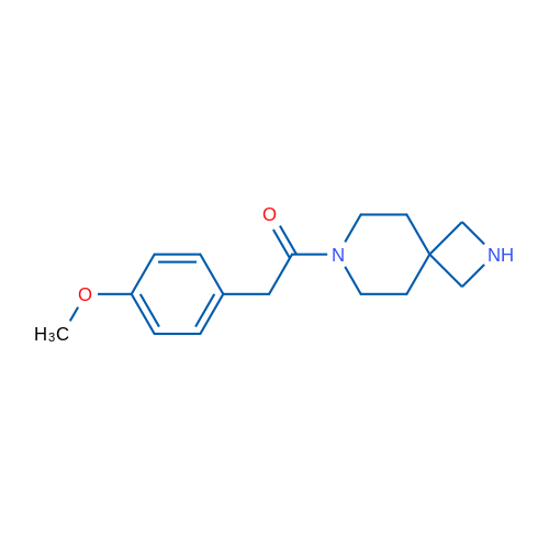 1-(2,7-DIaza-spiro[3.5]non-7-yl)-2-(4-methoxy-phenyl)-ethanone 250mg
