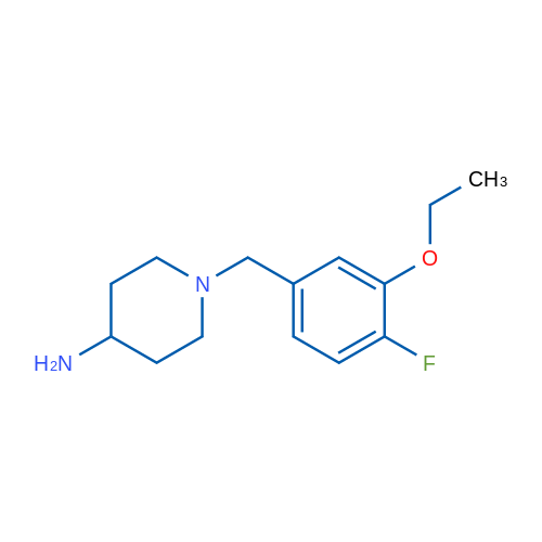 1-(3-Ethoxy-4-fluorobenzyl)piperidin-4-amine 250mg