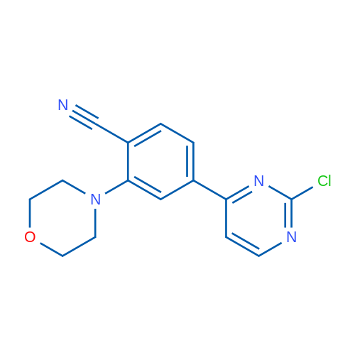 4-(2-Chloropyrimidin-4-yl)-2-morpholinobenzonitrile 250mg