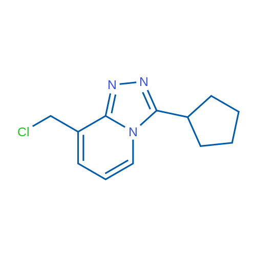 8-(CHloromethyl)-3-cyclopentyl-[1,2,4]triazolo[4,3-a]pyridine 250mg