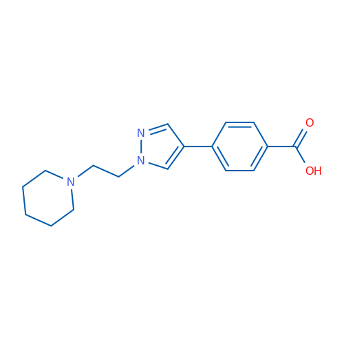 4-(1-(2-(PIperidin-1-yl)ethyl)-1h-pyrazol-4-yl)benzoic acid 100mg