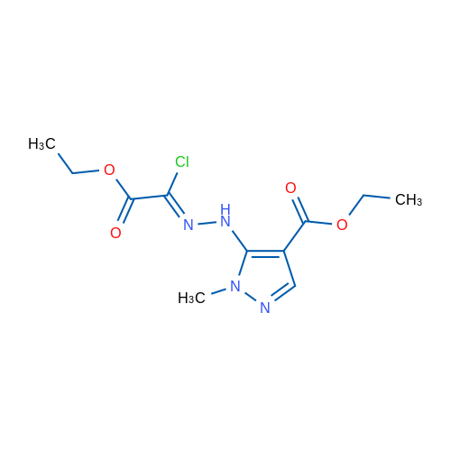 (Z)-EThyl 2-(2-(5-(1-methyl-4-ethoxycarbonyl-1h-pyrazole))hydrazono)-2-chloroacetate 1g