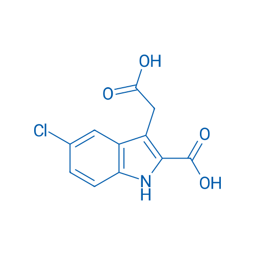 3-(Carboxymethyl)-5-chloro-1H-indole-2-carboxylic acid 100mg
