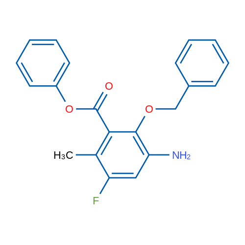 Phenyl 3-amino-2-(benzyloxy)-5-fluoro-6-methylbenzoate 1g