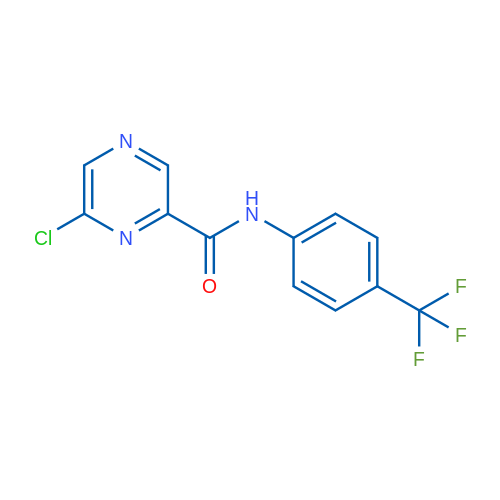 6-Chloro-N-(4-(trifluoromethyl)phenyl)pyrazine-2-carboxamide 1g