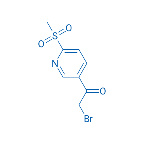 2-Bromo-1-(6-methanesulfonylpyridin-3-yl)ethan-1-one 250mg