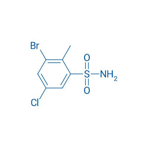 3-Bromo-5-chloro-2-methylbenzenesulfonamide 1g