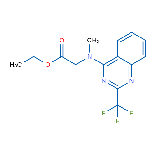 Ethyl 2-(methyl(2-(trifluoromethyl)quinazolin-4-yl)amino)acetate 1g