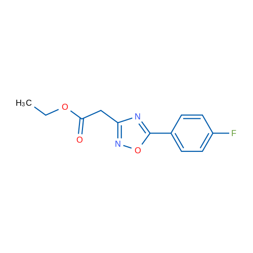 [5-(4-FLuoro-phenyl)-[1,2,4]oxadiazol-3-yl]-acetic acid ethyl ester 1g