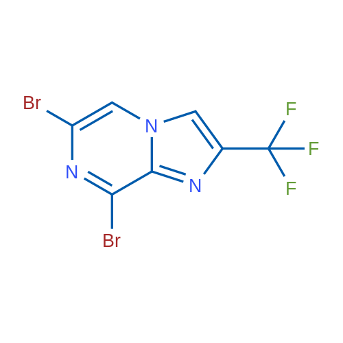 6,8-Dibromo-2-(trifluoromethyl)imidazo[1,2-a]pyrazine 5g