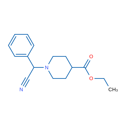 Ethyl 1-(cyano(phenyl)methyl)piperidine-4-carboxylate 1g