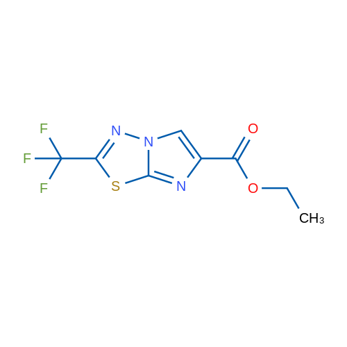 Ethyl 2-(trifluoromethyl)imidazo[2,1-b][1,3,4]thiadiazole-6-carboxylate 1g
