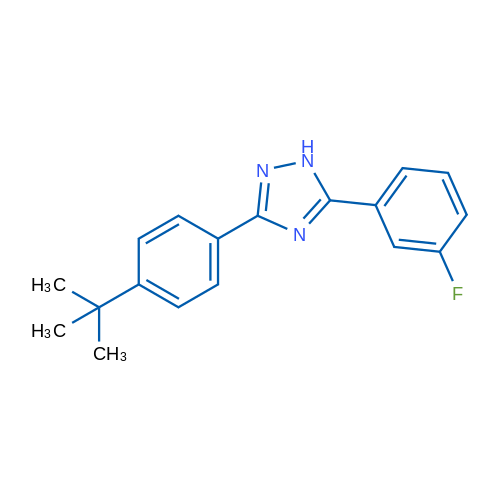 3-(4-(tert-Butyl)phenyl)-5-(3-fluorophenyl)-1H-1,2,4-triazole 1g