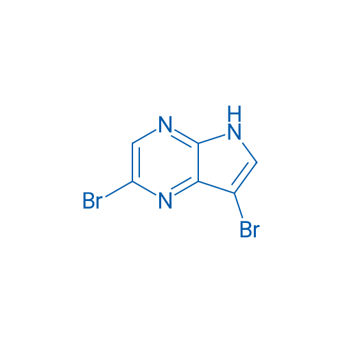 2,7-Dibromo-5H-pyrrolo[2,3-b]pyrazine 250mg