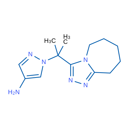 1-(2-{5H,6H,7H,8H,9H-[1,2,4]triazolo[4,3-a]azepin-3-yl}propan-2-yl)-1H-pyrazol-4-amine 1g