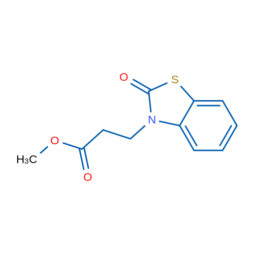 Methyl 3-(2-oxobenzo[d]thiazol-3(2H)-yl)propanoate 5g