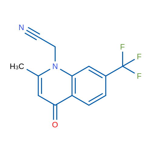 2-(2-Methyl-4-oxo-7-(trifluoromethyl)quinolin-1(4H)-yl)acetonitrile 1g