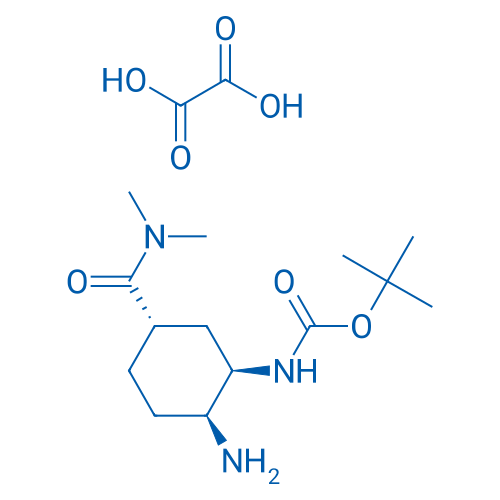 tert-Butyl ((1R,2S,5S)-2-amino-5-(dimethylcarbamoyl)cyclohexyl)carbamate oxalate 250mg