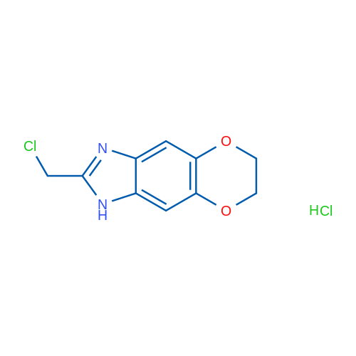 2-(CHloromethyl)-6,7-dihydro-1h-[1,4]dioxino[2,3-f]benzimidazole hydrochloride 1g