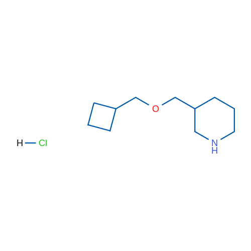3-((Cyclobutylmethoxy)methyl)piperidine hydrochloride 5g
