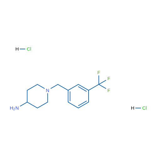 1-(3-(Trifluoromethyl)benzyl)piperidin-4-amine dihydrochloride 1g