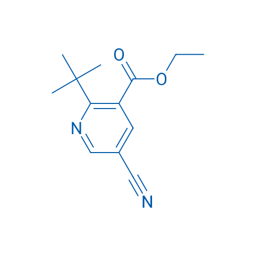 Ethyl 2-(tert-butyl)-5-cyanonicotinate 1g